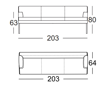 203 cm