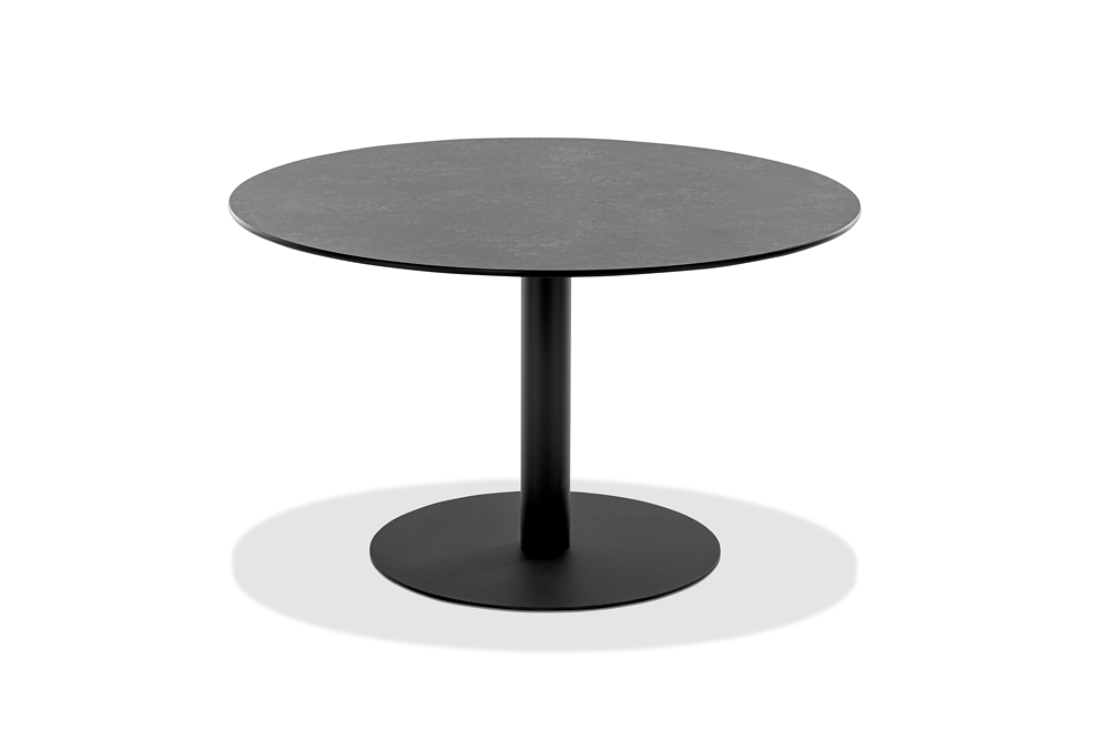 Niehoff Garden. Bistro | G520 | Tisch, rund | Ø 125 cm | Stahl anthrazit /HPL Granit