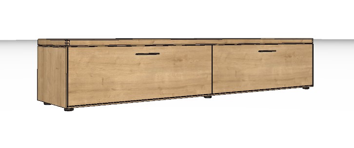Wöstmann WM 2520 - Lowboard | Type 1163 | B: 211,9 cm | Wildeiche massiv