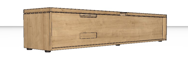 Wöstmann WM 2520 - Lowboard | Type 1163 | B: 211,9 cm | Wildeiche massiv