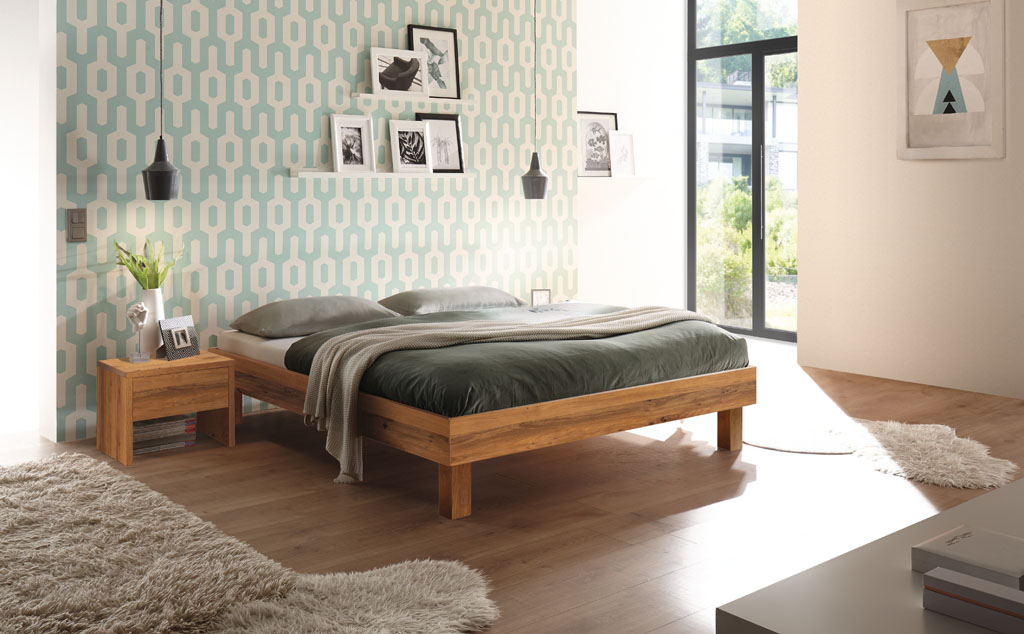 Hasena - Trento Bett Rapallo | Rahmen Trento 16 | Füße Tunca | konfigurierbar