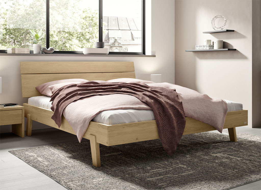 Hasena -  Trento Bett Imperia | Rahmen Trento 16 | Kopfteil Lino | Füße Getano | konfigurierbar