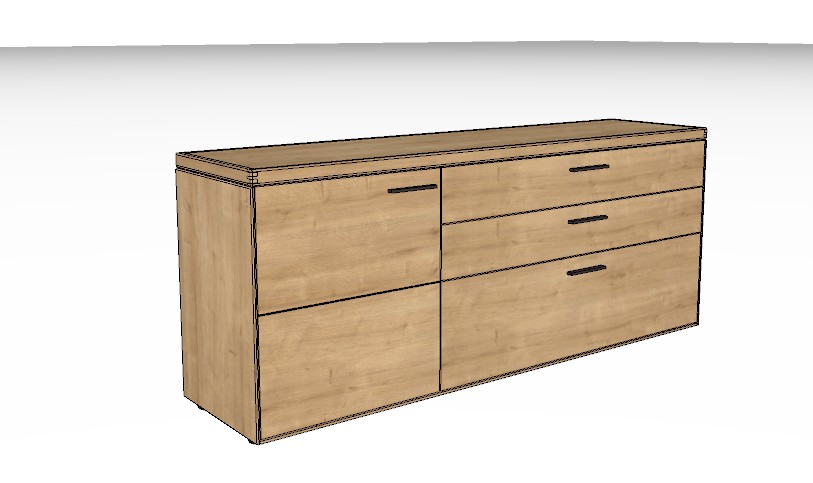 Wöstmann WM 2520 - Sideboard | Type 2883/2884 | B: 181,9 cm | Wildeiche massiv