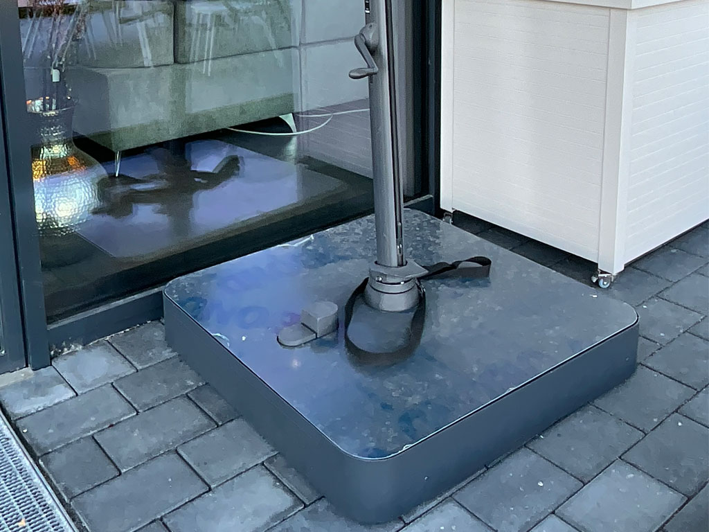 Glatz SOMBRANO S+ + Zubehörteile | Sonnenschirm mit Rollsockel