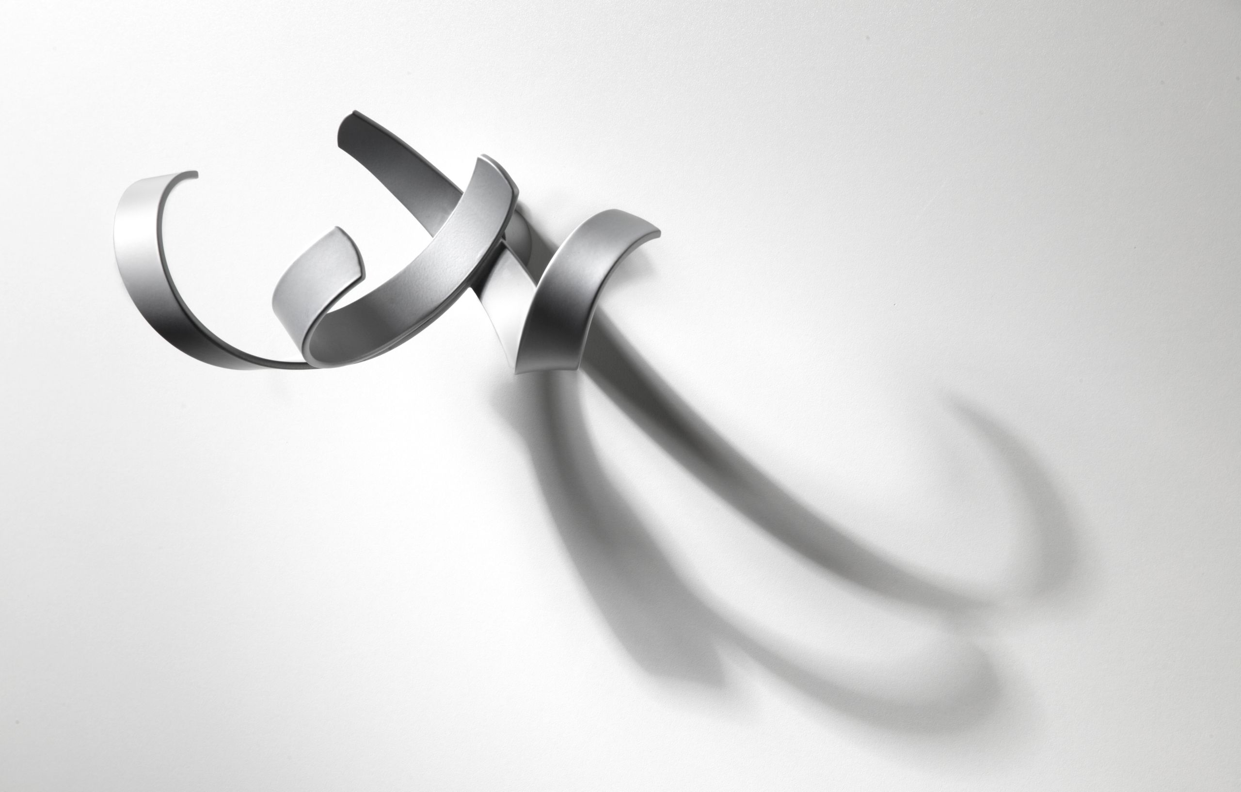 Sudbrock - Skulpturhaken aluminium (Designelement) |  Wandhaken | Kleiderhaken Design-Wandhaken alu Sudbrock Skulpturhaken