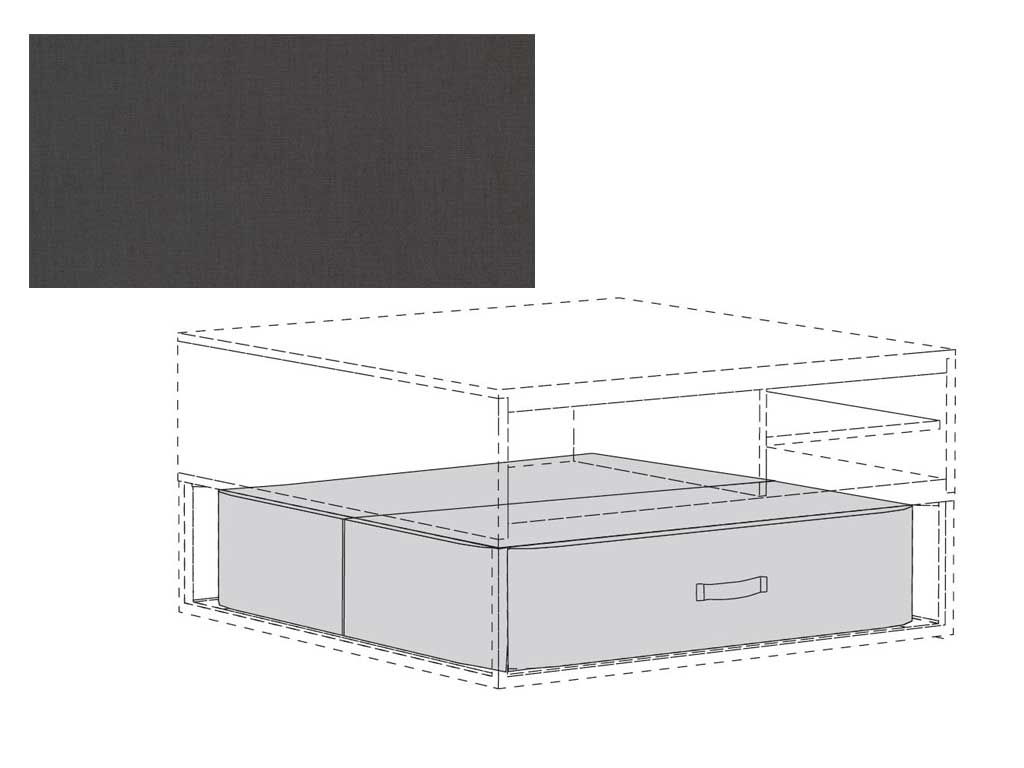 Polsterelement | S501 Flachgewebe mit Leinen anthrazit