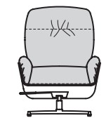 Illustration eines Sessels vor weißem Hintergrund