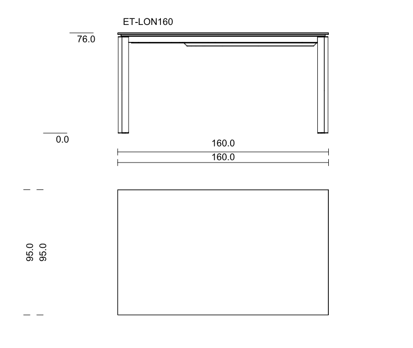 40003 | ET-LON160: 1600 mm lang