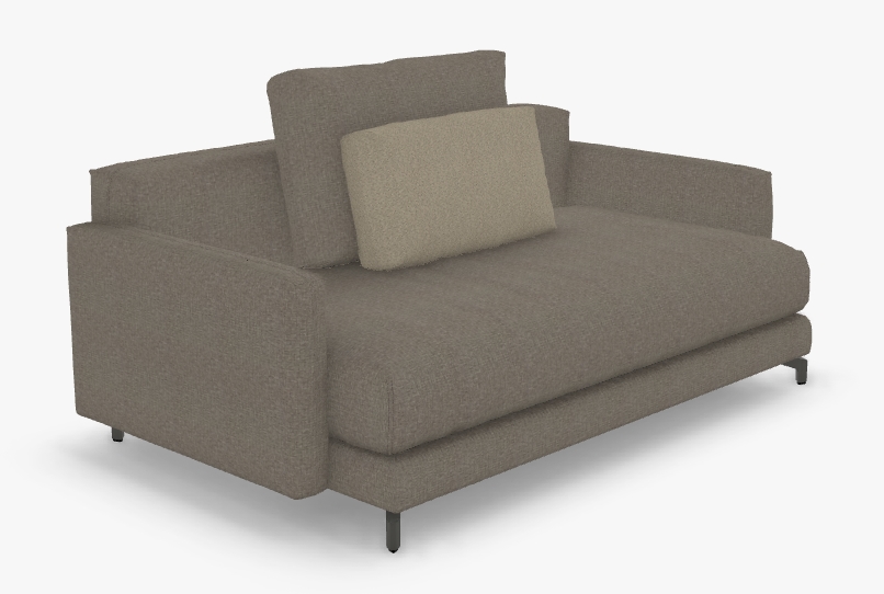 braunes sofa mit rückenkissen rolf benz nuvola