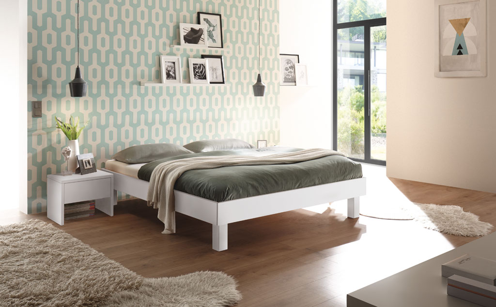 Hasena - Trento Bett Rapallo | Rahmen Trento 16 | Füße Tunca | konfigurierbar
