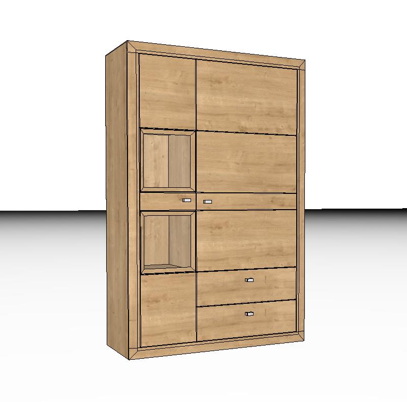 Wöstmann Aurum - Schrank mit Tür und Schubkasten | Type 4073/4074 | B: 108,2 cm | Wildeiche massiv | konfigurierbar Wöstmann Aurum - Schrank mit Tür und Schubkasten | Type 4073/4074 | B: 108,2 cm | Wildeiche massiv | konfigurierbar