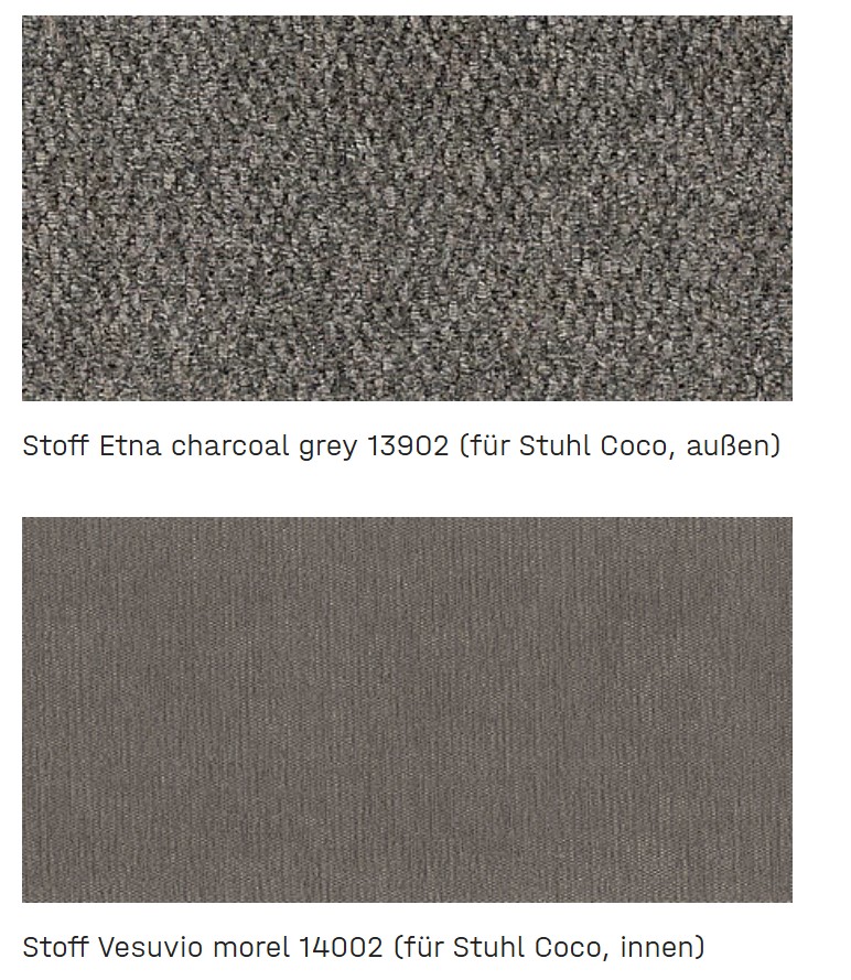 zweifarbiges Bezugsmuster graufarbig