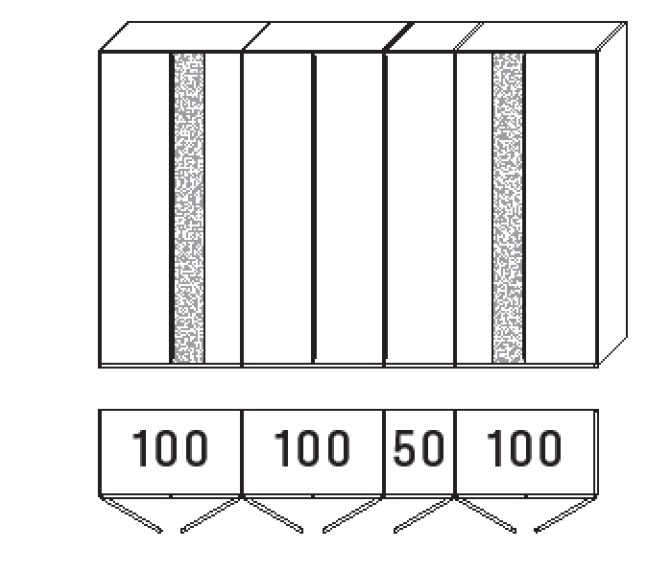 6207 | 7-türig, B 351,9 cm 