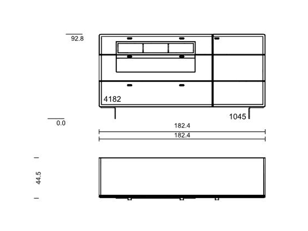 hartmann. Knud | Sideboard | 4182 | B: 182 cm