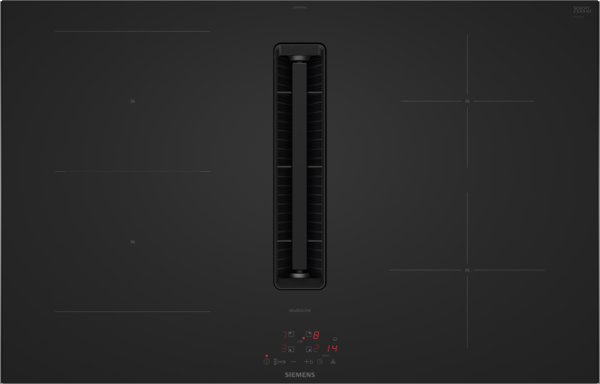 Siemens studioLine - Induktionskochfeld mit integriertem Dunstabzug iQ300 (80 cm) MATT | aufliegender Rahmen | ED87BBS16E