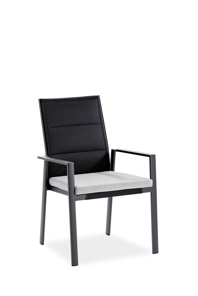Niehoff Garden. Nancer | G342 | Hochlehner | Aluminium anthrazit/Textilen schwarz