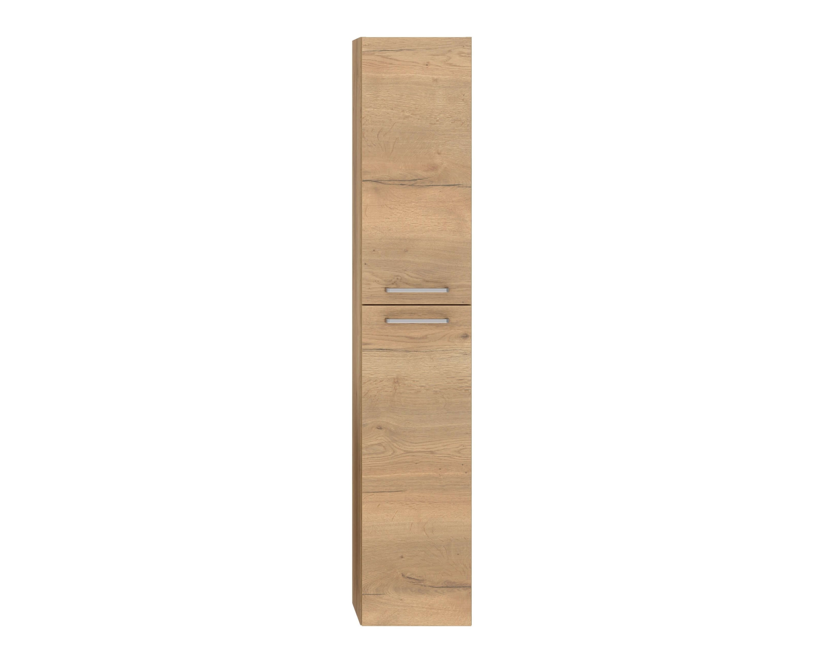 Badschrank braun mit zwei Türen nobilia