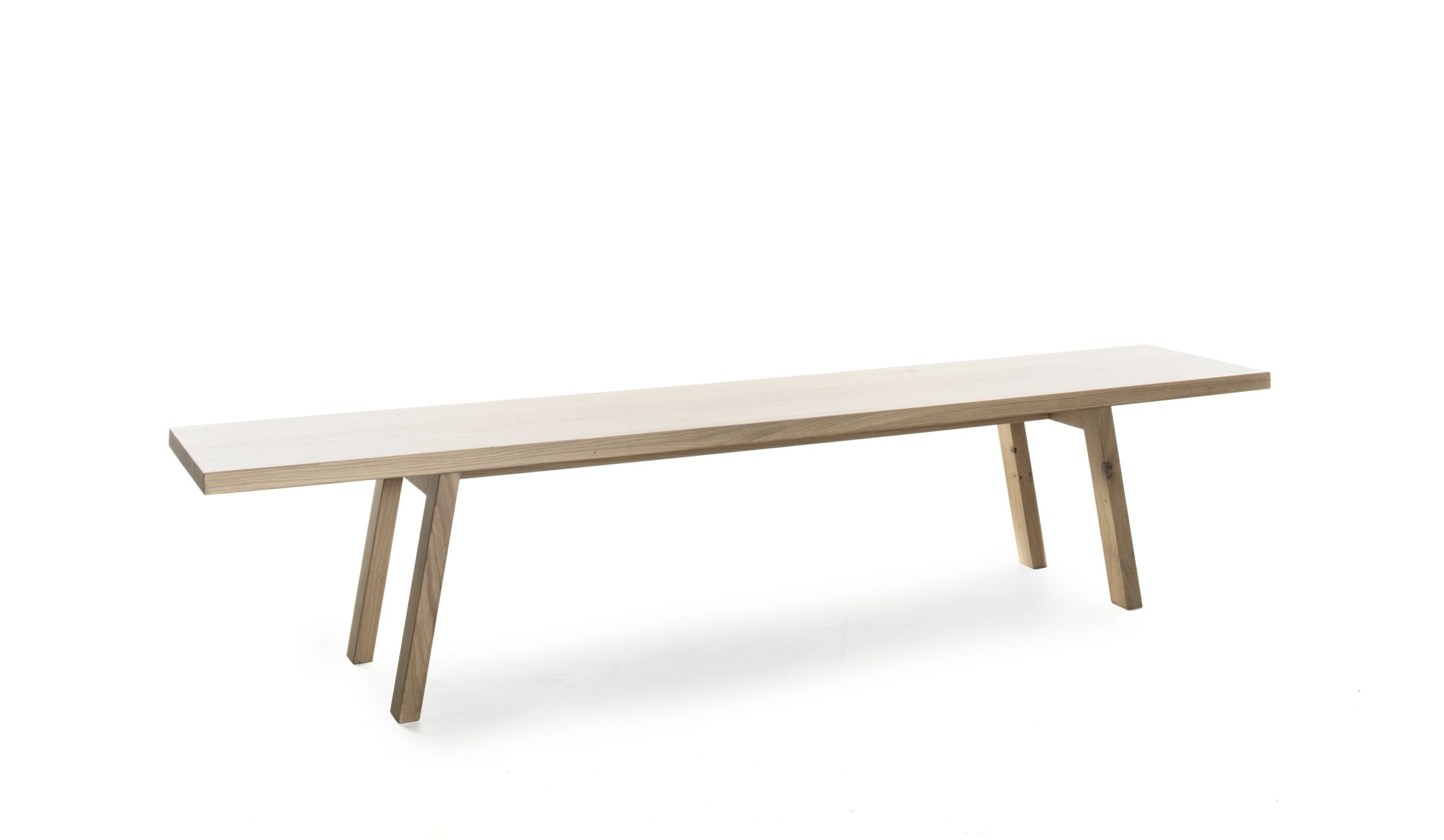 Sudbrock - Fox Bank (Designelement) | Breite: 120 oder 180 cm, T: 36 cm Eiche massiv Garderobenbank Fox Sudbrock