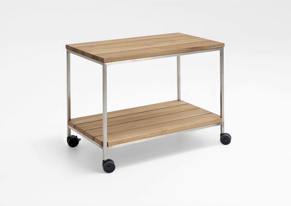Niehoff Garden. Nicola | G433 | Servierwagen | Edelstahl/Teak recycelt