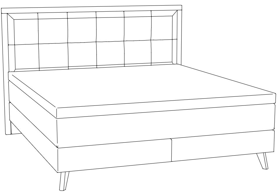 HA.BP.7356 Hasena -  Boxspring PRONTO Marisol | inkl. Matratze und Topper | versch. Größen & Farben konfigurierbar