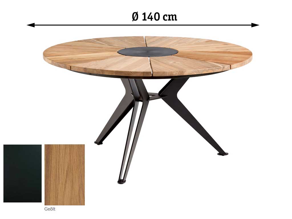 Niehoff Garden. Nexor | G543 | Tisch  Ø 140 cm | Teak geölt