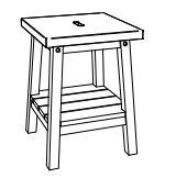 HA.5815 Hasena - Ludo Hocker (Nachttisch) | B: 40 cm | Wildeiche konfigurierbar