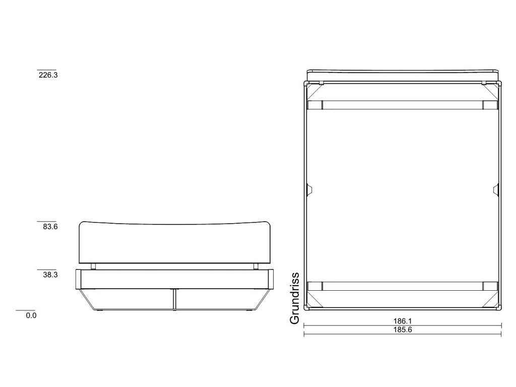 180 x 210 cm