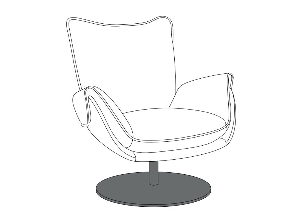 Q - Tellerfuss schwarz matt