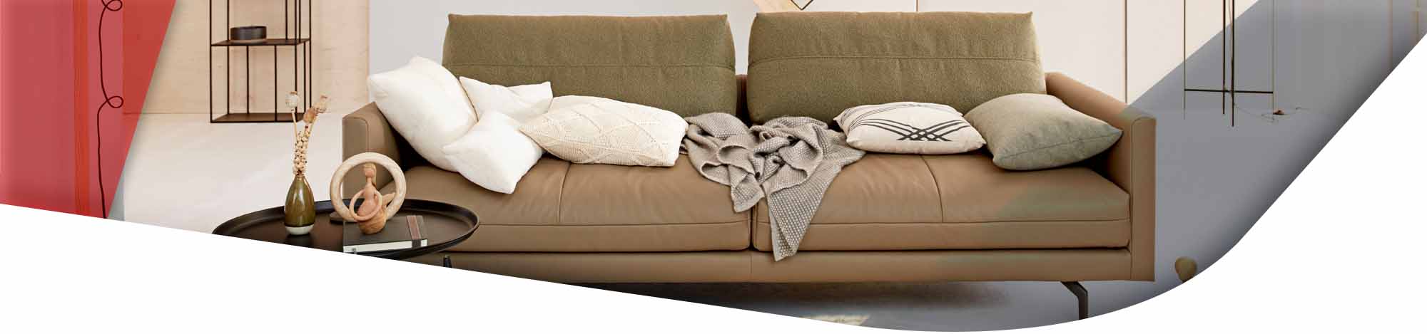 creation by rolf benz Sofa 414 in braun