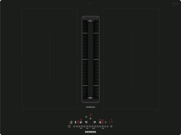 Siemens studioLine ED707FQ25E iQ500 Kochfeld mit integriertem Dunstabzug (Induktion) 70 cm flächenbündig (integriert)