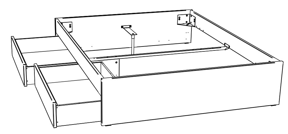 Standardausführung (inkl. 2 Bettkästen)