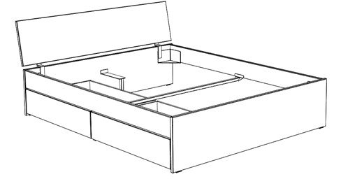 Standardausführung (inkl. 2 Bettkästen)