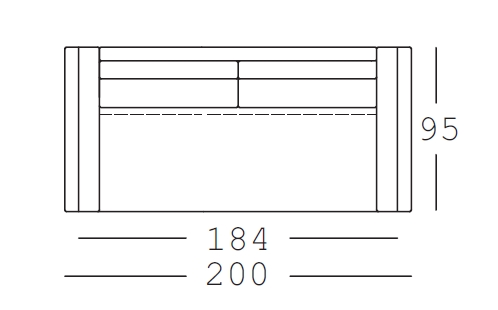 184/200 cm