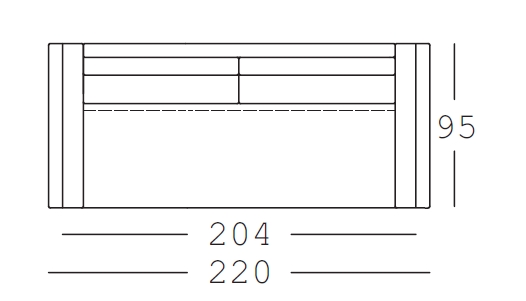 204/220 cm