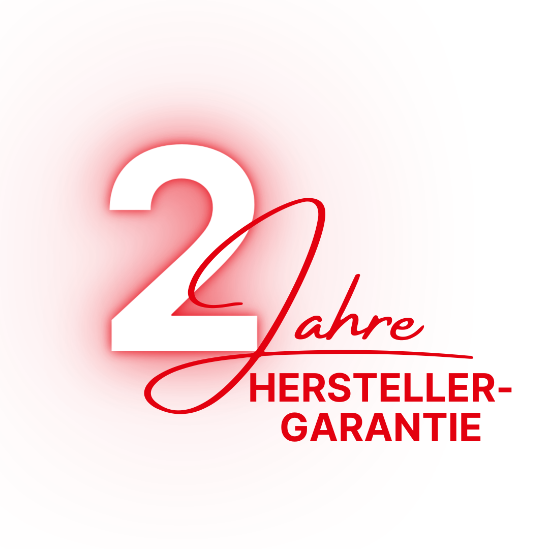 2 Jahre Herstellergarantie