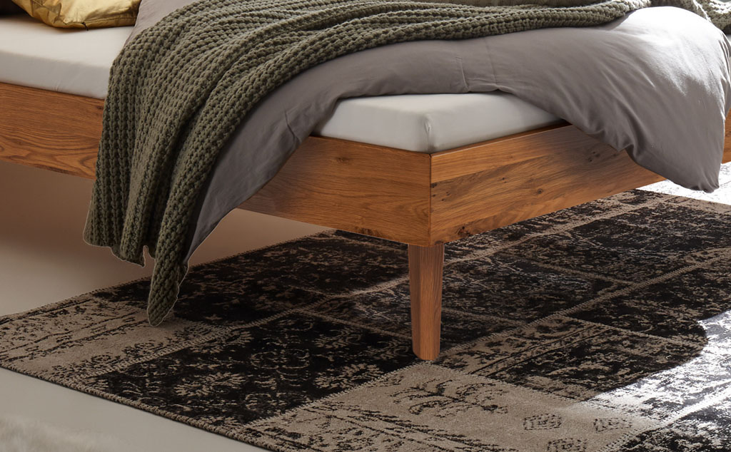 Hasena - Trento Bett Ortona | Rahmen Trento 16 | Kopfteil Lino | Füße Nelo | konfigurierbar