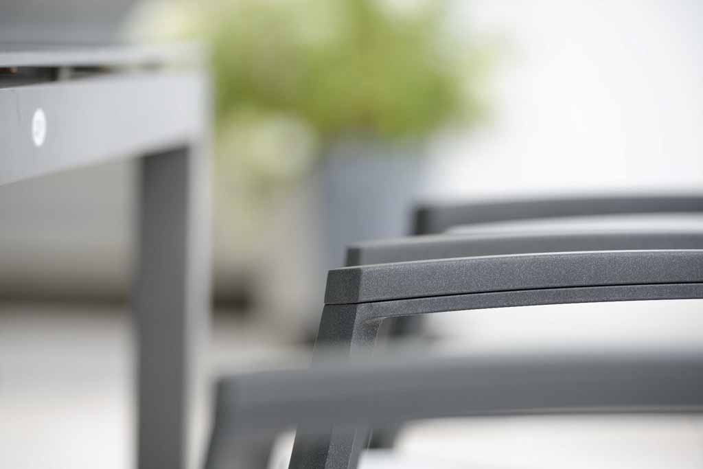  Stern. New Top | Stapelsessel | silber | Aluminium anthrazit 