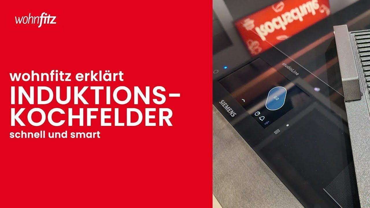 Vorschaubild für Interviewvideo über Induktionskochfelder, mit dem Titel "wohnfitz erklärt Induktionskochfelder schnell und smart"