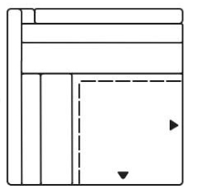 Illustration eines Sofaelements vor weißem Hintergrund freistil Rolf Benz 170