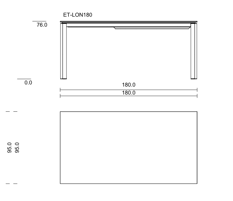 40004 | ET-LON180: 1800 mm lang 