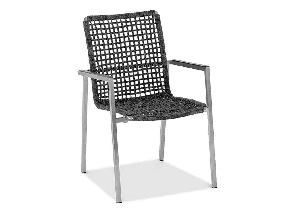 Niehoff Garden. Sines | G562 | Armlehnstuhl | Edelstahl/Aluminium schwarz