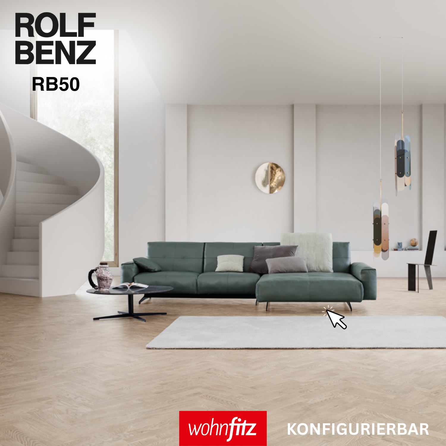 Sofa in grün grau