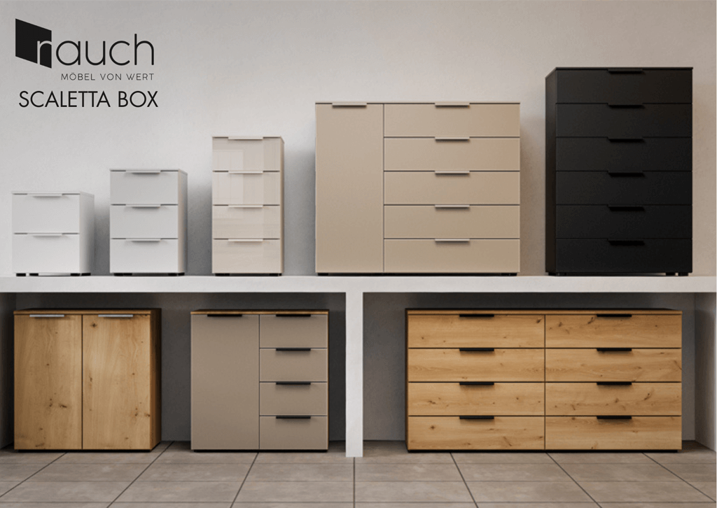 Unterschiedliche Ausführungen an Kommoden