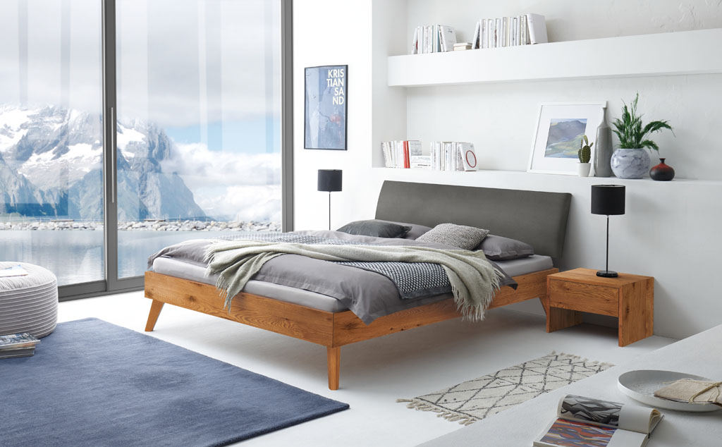 Hasena - Trento Bett Caprile | Rahmen Trento 16 | Kopfteil Lecco | Füße Nelo | konfigurierbar