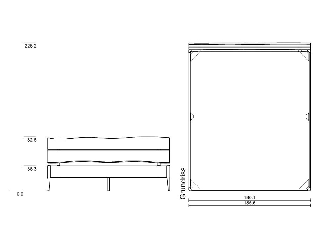 180 x 210 cm