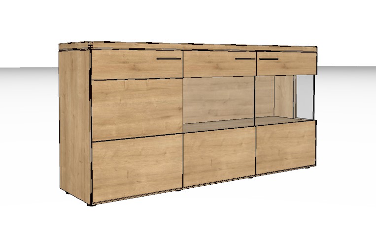 Wöstmann WM 2520 - Sideboard | Type 2823/2824 | B: 181,9 cm | Wildeiche massiv