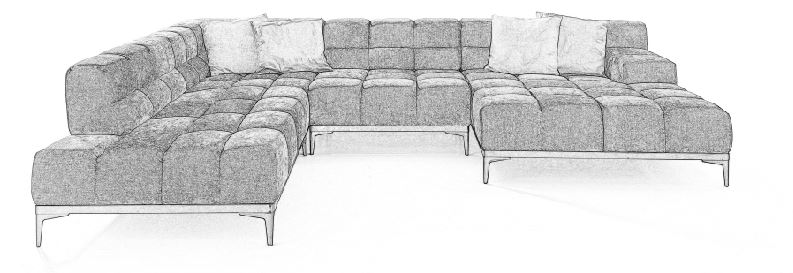 DW.O.1 designwerk Oasis - Polstergarnitur | B: 362 cm