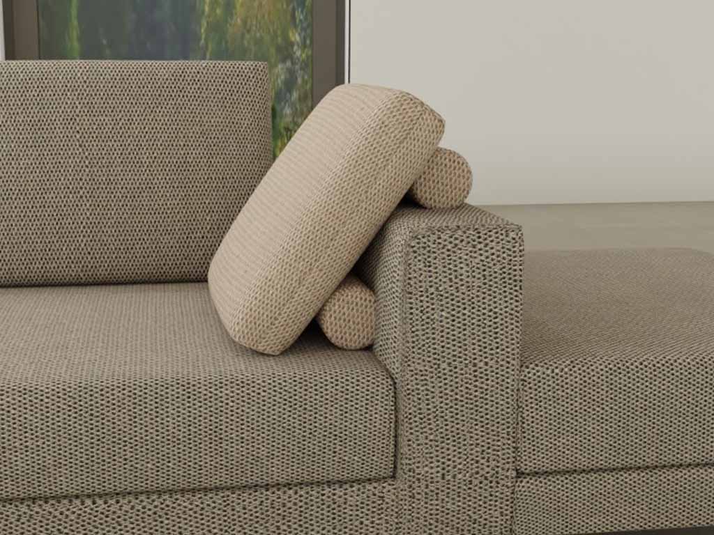creation by Rolf Benz CR.424 - Rückenkissen mit Doppelrolle | 3 Größen konfigurierbar braunes sofa mit rückenkissen cr 424 creation by rolf benz