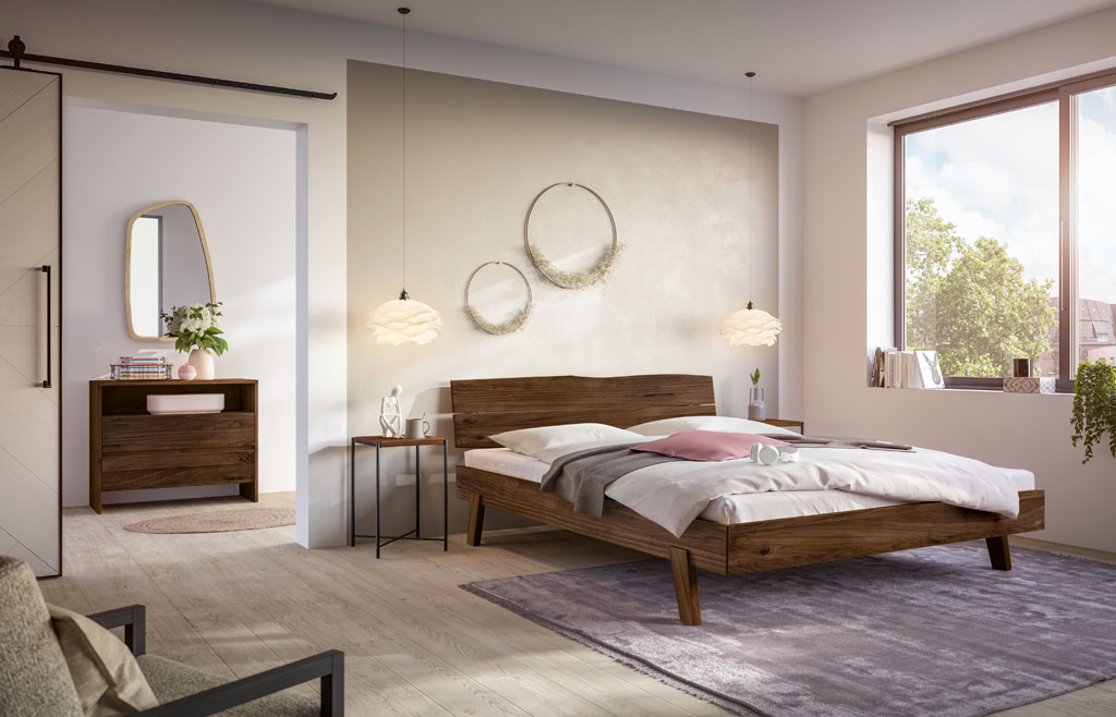 Hasena - Trento Bett Silvana | Rahmen Trento 16 | Kopfteil Turano | Füße Getano | konfigurierbar