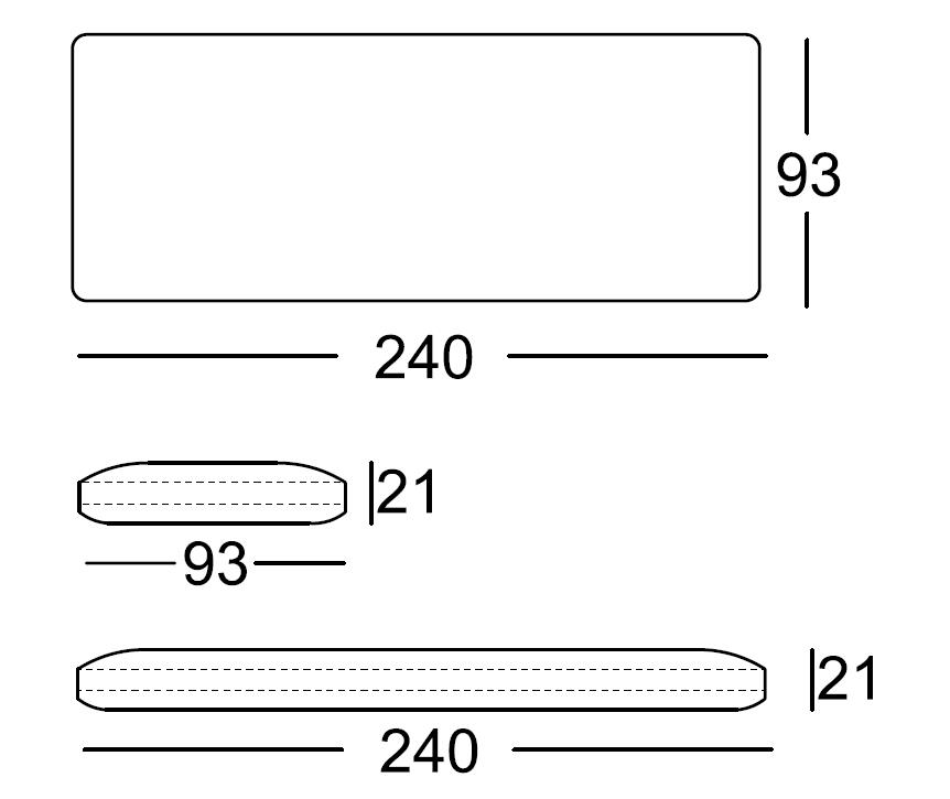 Sitzkissen 240 cm